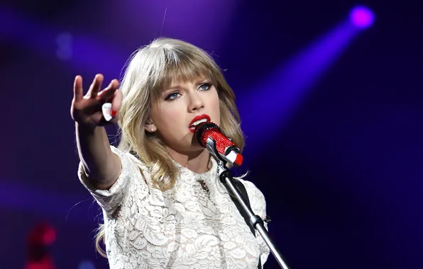 Model, blonde, concert, microphone, singer, Taylor Swift, Taylor Alison Swift