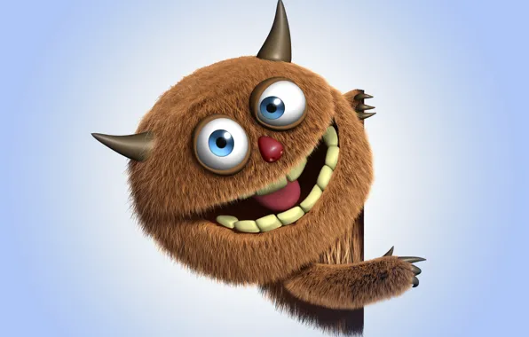 Picture monster, monster, cartoon, character, funny