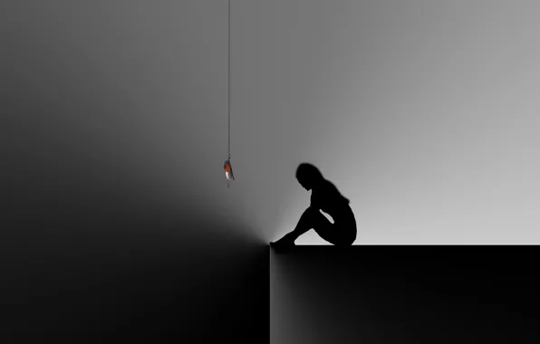 Girl, background, bait