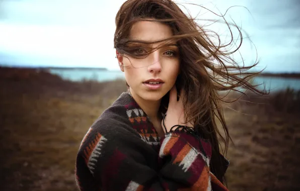 Girl, green eyes, photo, model, beauty, lips, face, brunette