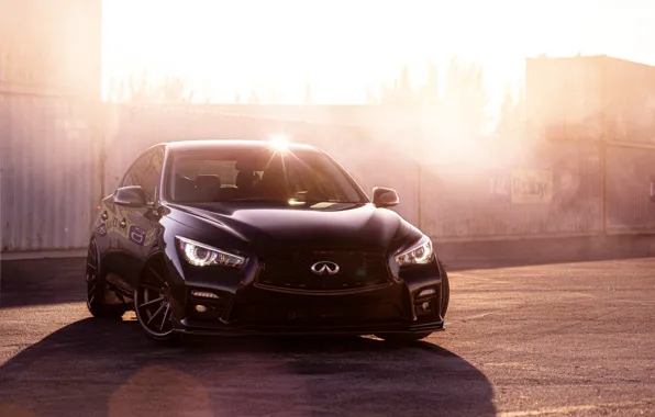 Picture car, the sun, Blik, William Stern, Infiniti Q50S