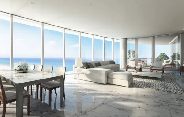 San Diego, penthouse, living room, new downtown