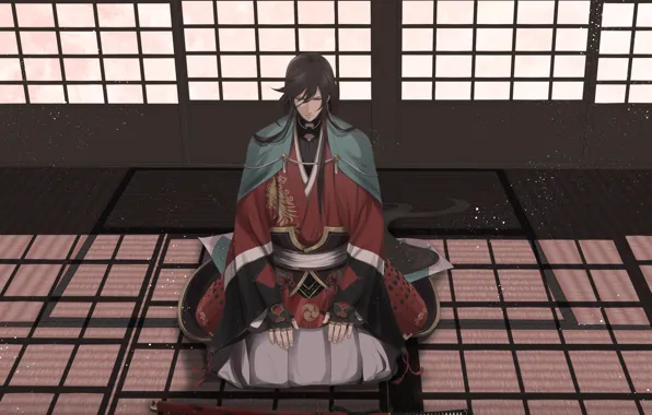 Anime, art, Touken Ranbu, Dance of swords