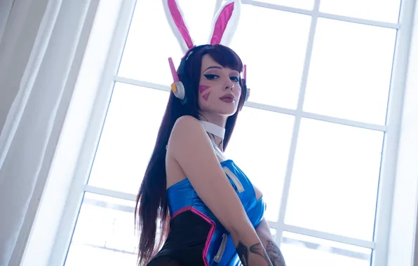 Picture cosplay, Xenon, Cosplay, Bunny, Overwatch, D.Va, cosplay girl, Alin Ma