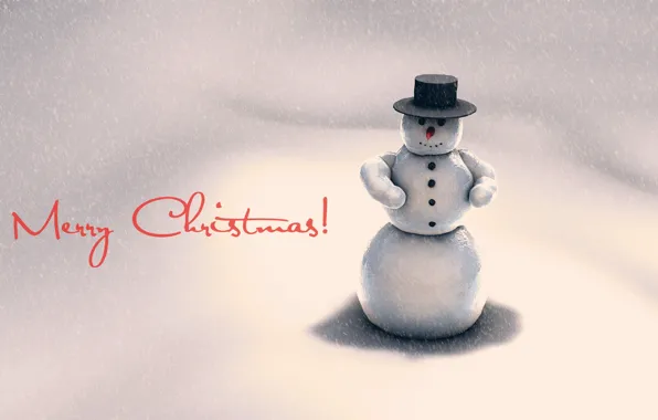 Picture cold, winter, snow, holiday, new year, snowman, new year, holiday