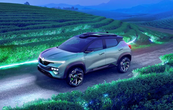 Greens, machine, auto, background, Wallpaper, field, technique, SUV