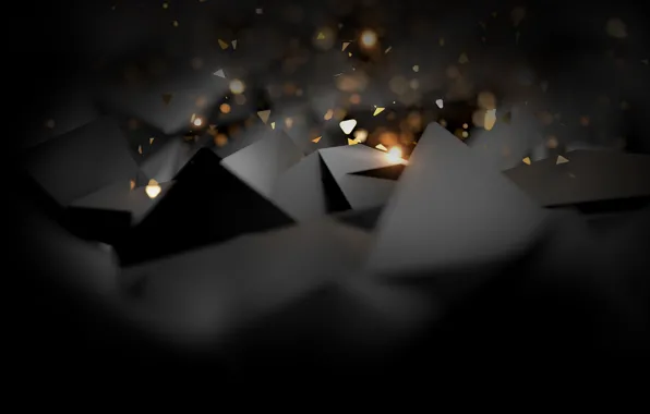 Picture background, black, Triangle, abstract