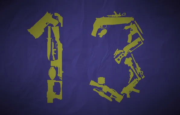 Weapons, silhouette, the number