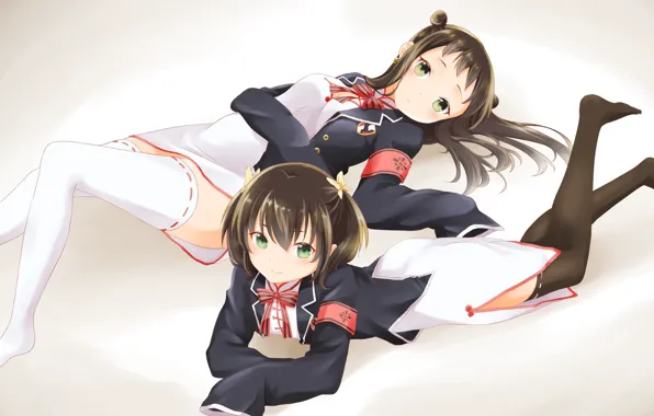 Download wallpaper girls, lie, Kishuku Gakkou No Juliet, section shonen