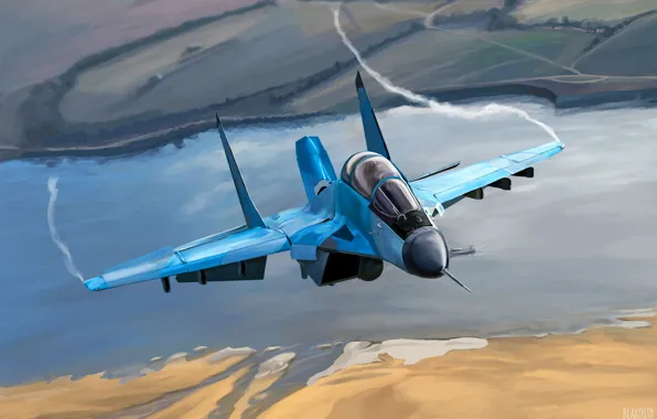 Picture Figure, The plane, Flight, Fighter, Wings, Russia, BBC, MiG-35
