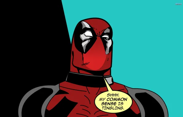 Picture marvel, awesome, deadpool, comic, wade wilson, common sense