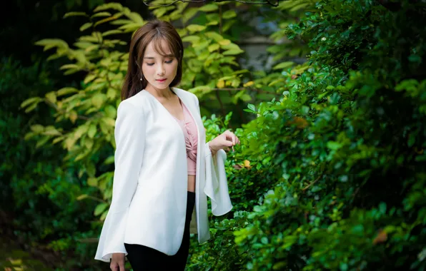 Girl, pose, Asian, cutie