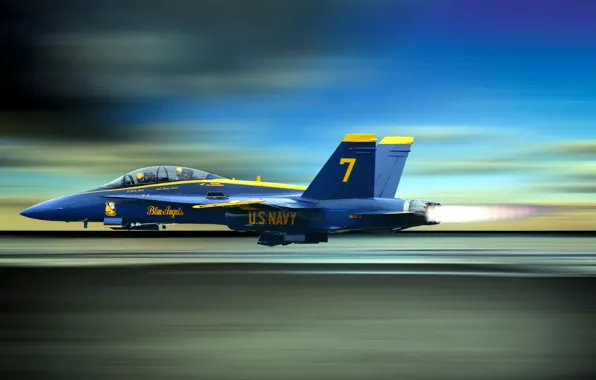 Picture aviation, the plane, blue angels