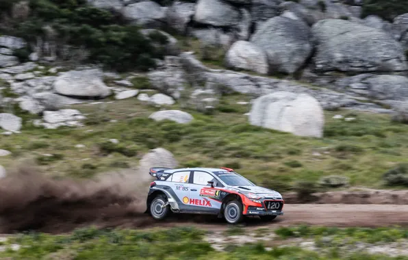 Road, Dust, Sport, Speed, Stones, Hyundai, Rally Italia, Rally Italy