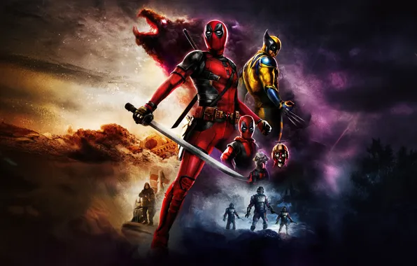 Retro, wolverine, fusion, deadpool