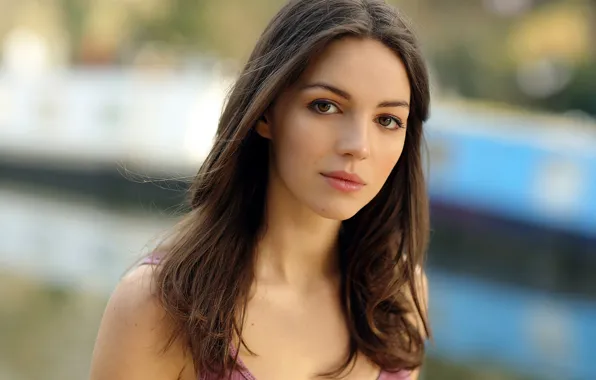 Picture look, girl, face, sweetheart, hair, portrait, bokeh, Ella Hunt