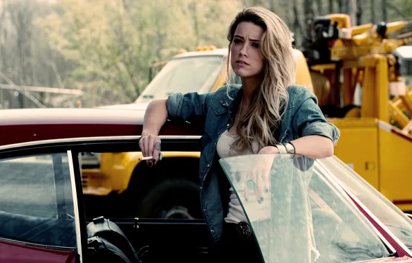 Auto, girl, the film, blonde, Amber Heard, drive angry