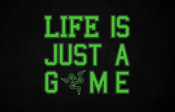 Minimalism, The inscription, Razer, Wallpaper, Hi-Tech, Minimalism, Razer, The Wallpapers