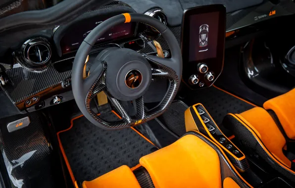 Picture orange, McLaren, interior, Senna, MSO, 2020, Senna LM