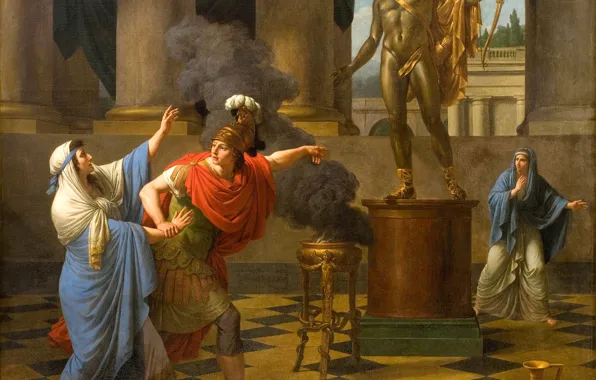 Picture picture, mythology, Louis Jean Francois Lagrenee, Louis Jean François Lagrenée, The Predictions Of The Oracle …