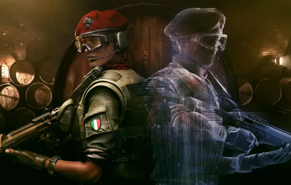 Weapons, the game, soldiers, guys, Tom Clancy`s Rainbow Six Siege