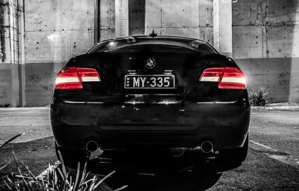 Picture E90, 335, black, black, The 3 series, BMW, BMW