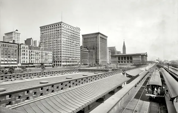 Retro, Chicago, USA, 1915 year