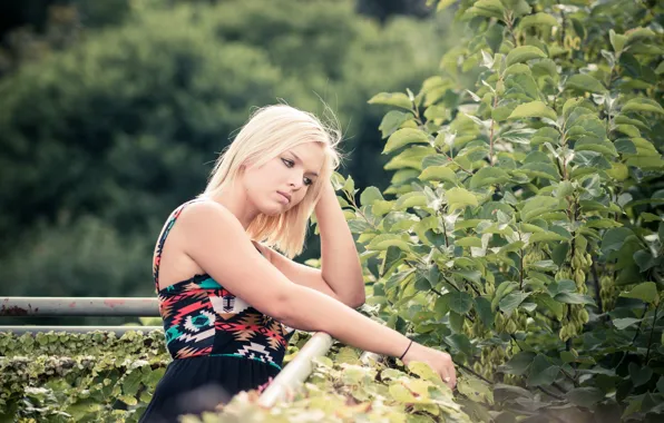 Girl, pose, background, Kaitlin