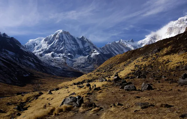 Landscape, mountains, nature