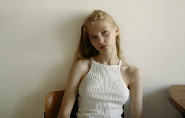 Girl, dress, beautiful, model, sweet, long-haired, Vasilina Kirenko