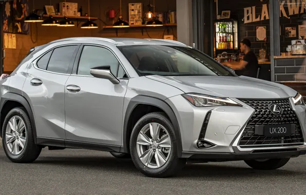 Machine, lights, Lexus, Lexus, side, body, Lexus UX, gray car