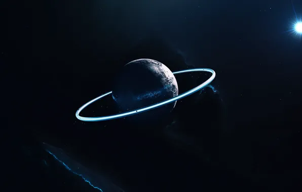 Planet, Space, Nebula, Star, Ring, Star, Space, Planet