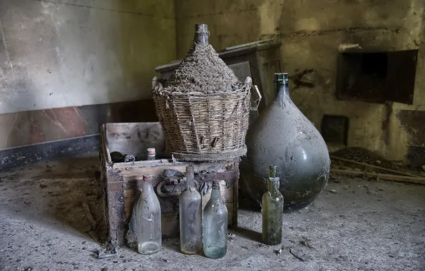 Background, room, bottle