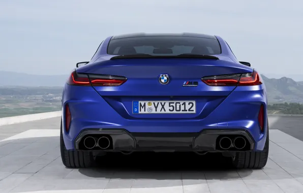 BMW, supercar, rear view, Coupe, Competition, 2019, BMW M8, F92