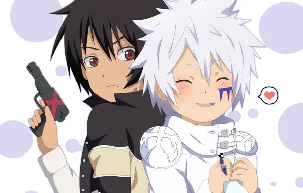 Gun, anime, boys, Katekyo Hitman REBORN!