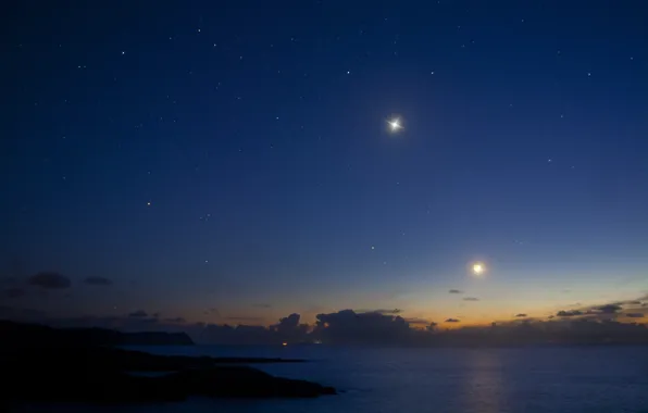 Coast, The moon, Venus, Donegal
