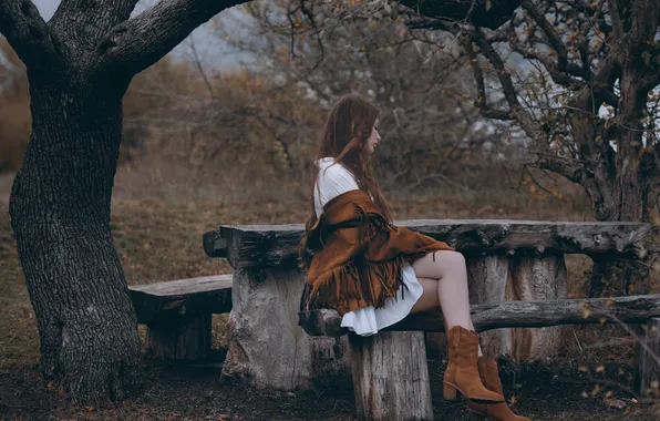 Park, autumn, model, natural, model girl, Vyushkin Igor, beautIful girl