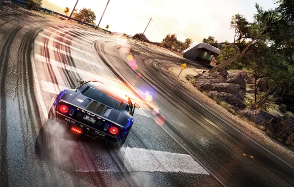 Picture road, track, the tunnel, car, Hot Pursuit, Need For Speed