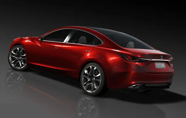 Red, Auto, concept, Mazda