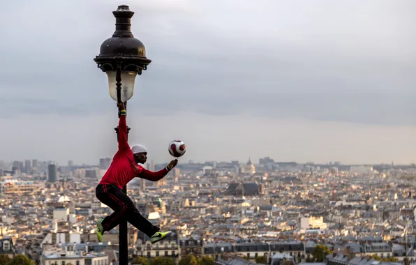 Picture France, Paris, the ball, panorama, lantern, Paris, player, France