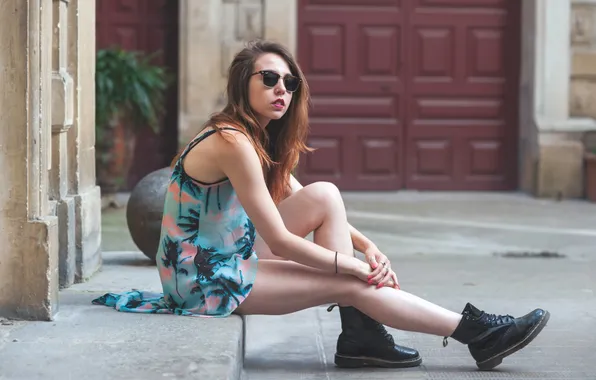 Girl, street, Cecilia