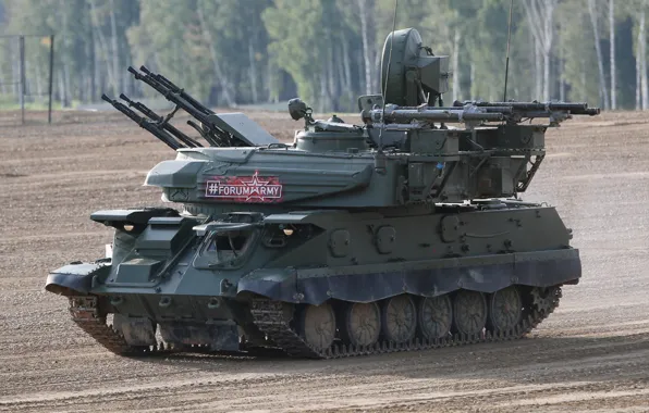 Polygon, shooting, Defense, Shilka, demonstration, the Russian army, Forum «ARMY 2018», ZSU-23-4M4