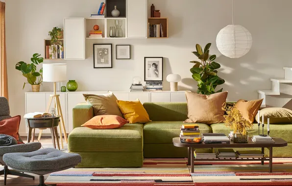Design, style, room, lamp, interior, plants, chair, sofa