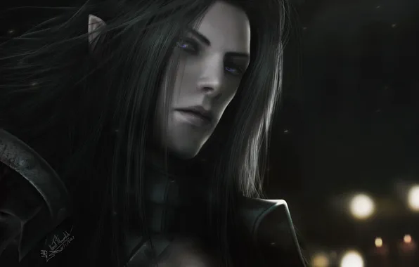 Picture face, hair, elf, art, ears, vanimore
