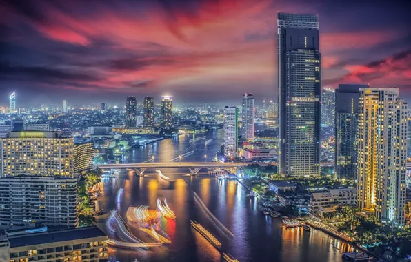 Picture the city, building, Thailand, Bangkok