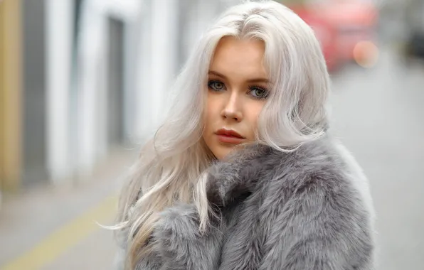 Look, girl, model, portrait, blonde, Georgie