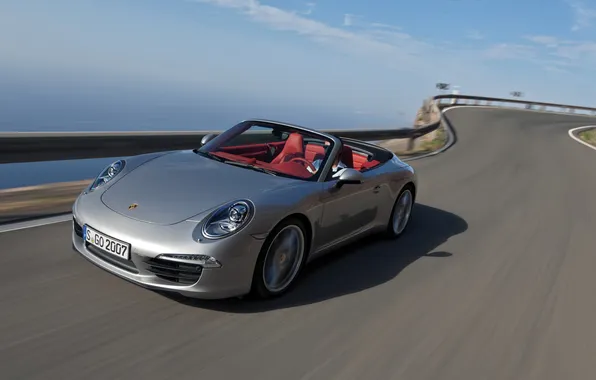 Picture 911, Porsche, highway, convertible