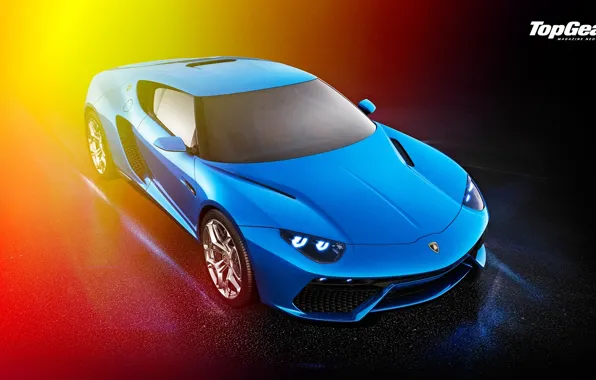 Lamborghini, Top Gear, Blue, Front, Asterion, LPI 910-4