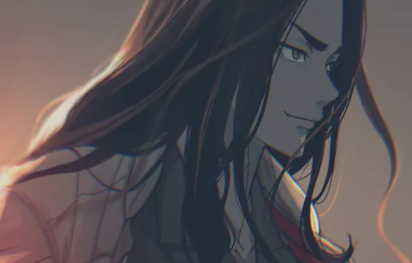 Anime, profile, guy, long hair, tokyo revengers