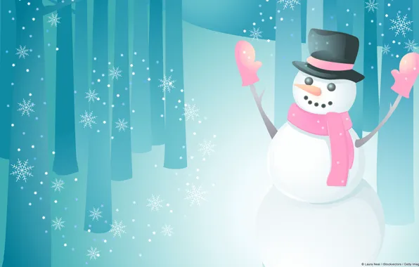 Blue, snow, man